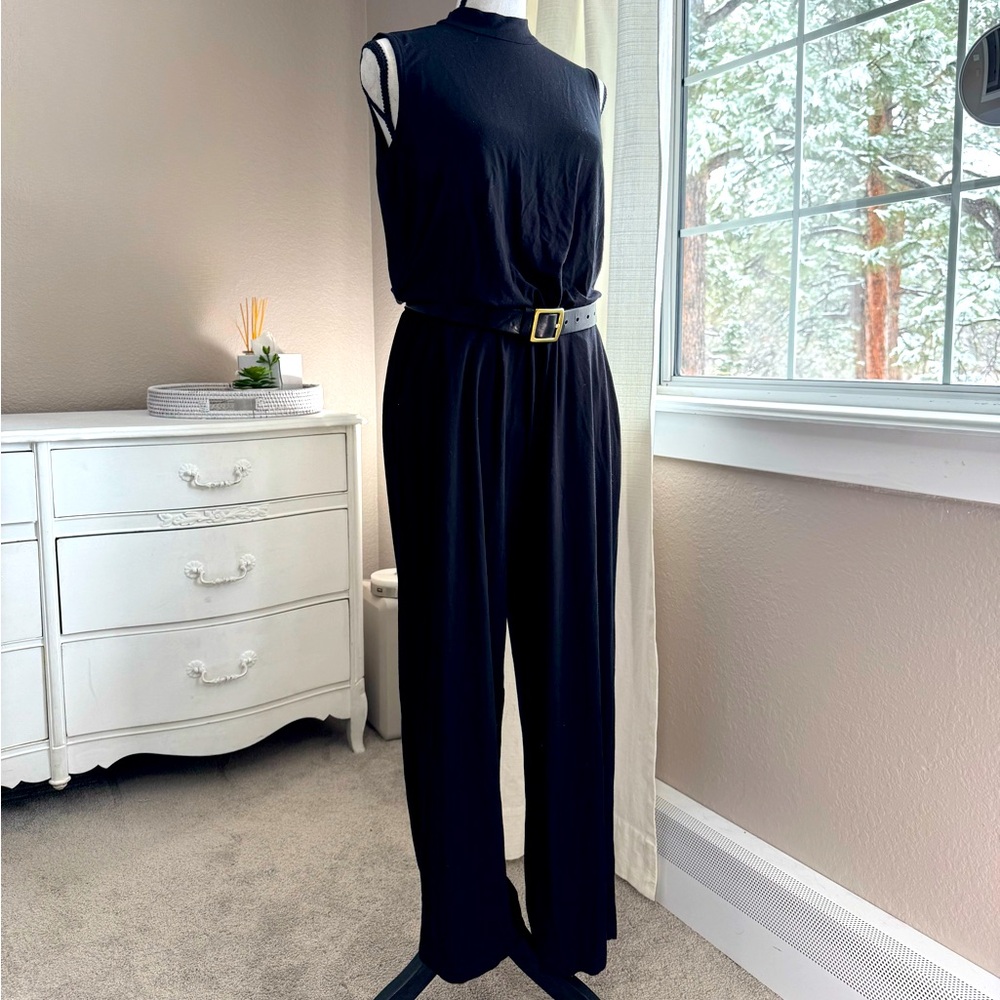 Eileen Fisher Black Jumpsuit size XS/TP